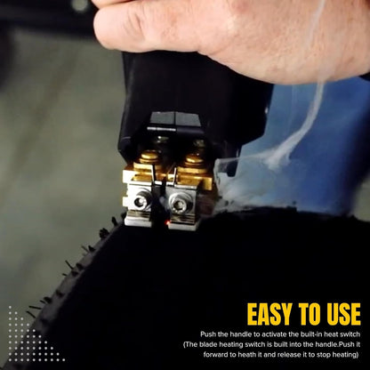 Tire Groover, Tire Groove Cutter, Tire Groover Tool with 20Pc Tire Groover Blades, Tire Regroover, Tyre Groover, Temp Adjustable Tire Grooving Tool, Rubber Engraving Machine 110V