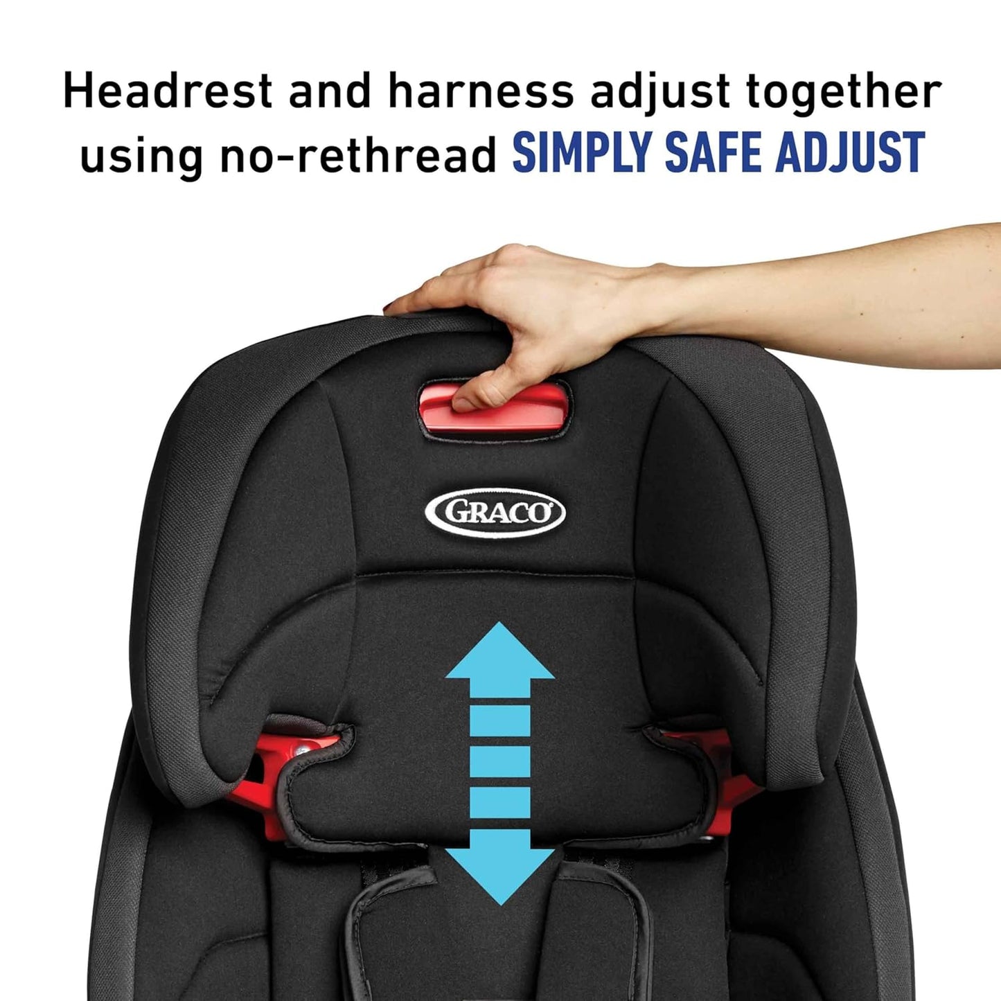 Tranzitions 3-In-1 Harness Booster Car Seat, Forward Facing Car Seat, Highback, to Backless Booster, Proof