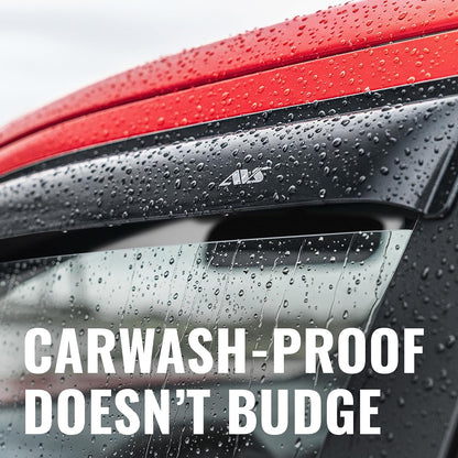 [AVS] outside Mount Rain Guards for 2006 - 2012 Toyota RAV4 | Window Vent Visors, 4 Pcs. - Smoke | 94608