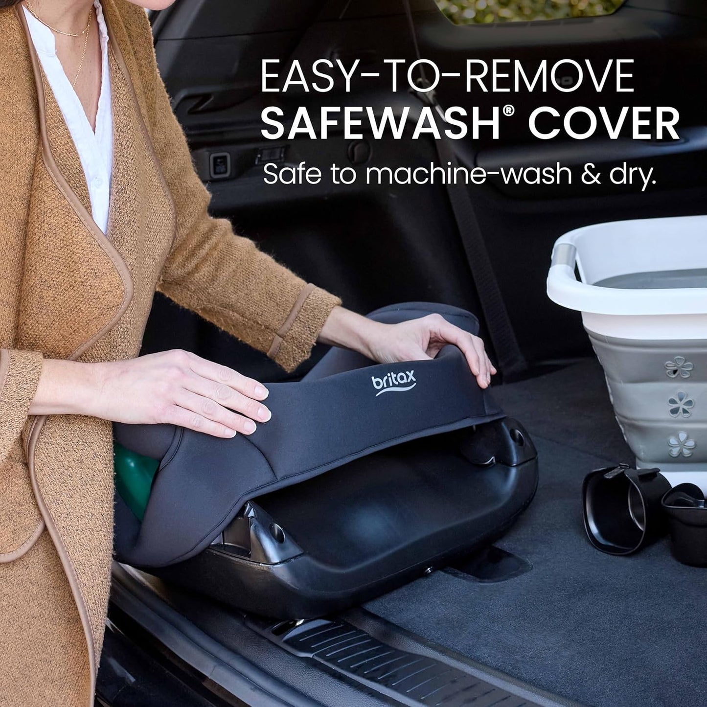 Upngo Backless Booster Car Seat, Lightweight and Portable Travel Booster with Slim Design and Postureplus, Accommodates Kids up to 120 Lbs and 63” – Raven Black