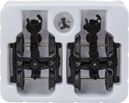 O Gauge Die Cast Metal Sprung Trucks 2-Pack Model Train Parts Accessory