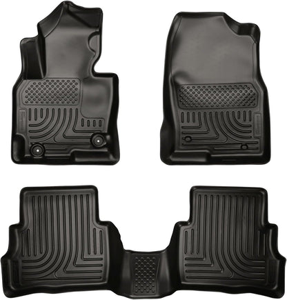 Weatherbeater Floor Mats | Fits 2013-2016 Mazda CX-5 | Front & 2Nd Row, 3-Pc Black - 99731