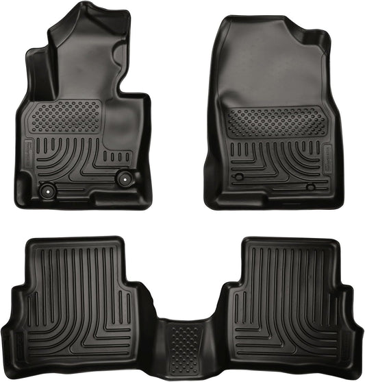 Weatherbeater Floor Mats | Fits 2013-2016 Mazda CX-5 | Front & 2Nd Row, 3-Pc Black - 99731