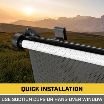 ® Window Shades Car Accessories - Car Shades for Back Windows Baby Visor - Retractable Window Blinds for SUV, Truck, & Car Sun Shade Window Screen - Car Window Shade for Baby - 14In X 19In 2-Pack