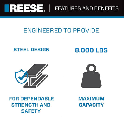 Towpower 74309 Interchangeable Trailer Hitch Ball, (1-7/8 Inch Diameter Ball, 2 Inch Diameter Ball and 2-5/16 Inch Diameter Ball), 8,000 Lbs. Capacity