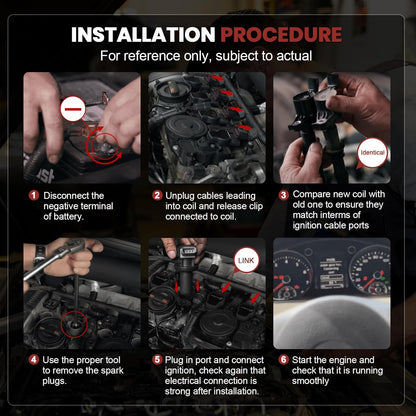 UF620 Ignition Coil Pack and Iridium Spark Plugs Set of 1 Compatible with Chevy Cruze Sonic Cruze Limited 2010-2018 (Only 1.8L) L4 Replaces#C1646, 4504