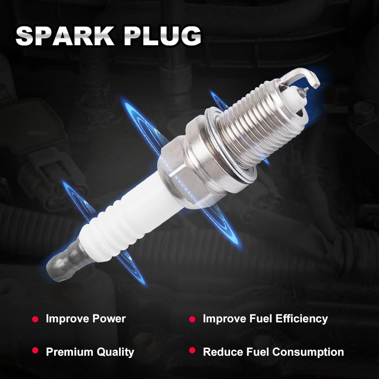 UF669 Ignition Coil Pack & 4 XP3922 Spark Plugs Compatible with 2013-2019 Buick Encore 2011-2015 Chevy Cruze 2016 Cruze Limited 2012-2019 Sonic 2015-2019 Trax 2011 Volt 1.4L 1.8L Replace# 7805-1231