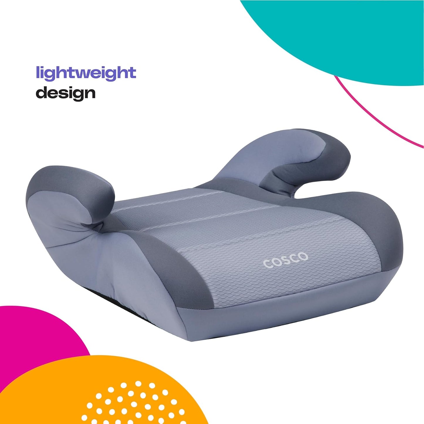 Topside Backless Booster Car Seat, Lightweight Booster Seats for Cars 40-100 Lbs, Backless Booster Seat for Car, Leo