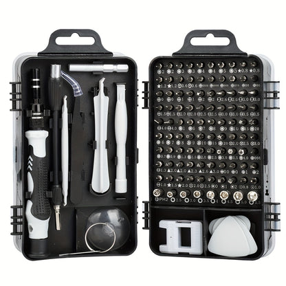 115 In 1 Precision Screwdriver Set Professional Repair Tool Magnetic Mini Repair Tool Kit With Flexible Shaft, Professional Electronics Repair For Phones, Watches, Laptops, Cameras, Game Consoles - Versatile Non-Slip Handle,
