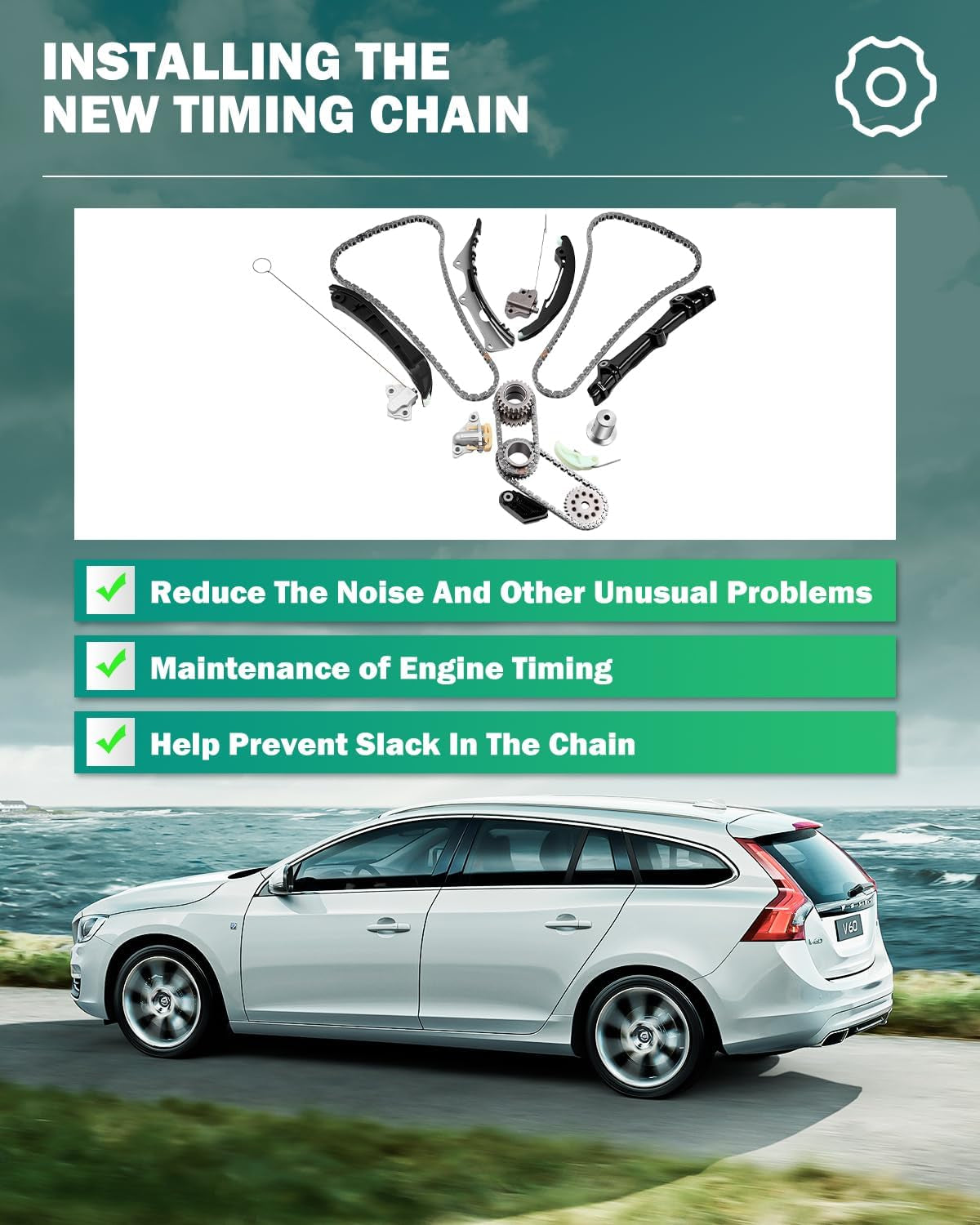 Timing Chain Kit for for Ford for Mercury Ranger for Explorer Mustang for Mountaineer 4.0L