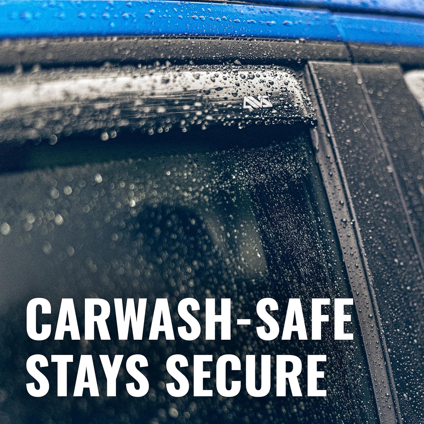 [AVS] In-Channel Rain Guards for 2015 - 2024 Ford Edge | Window Vent Visors, 4 Pcs. - Smoke | 194930