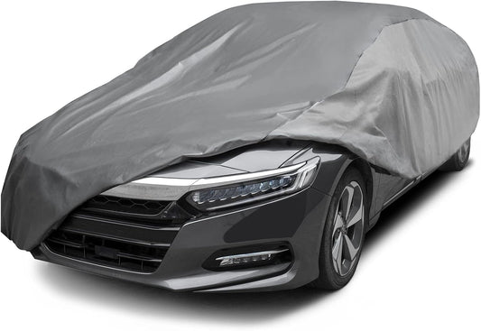 Ultra Light Waterproof Car Cover for Automobiles All Weather Protection, Windproof & Breathable, Fits Sedan up to 200"