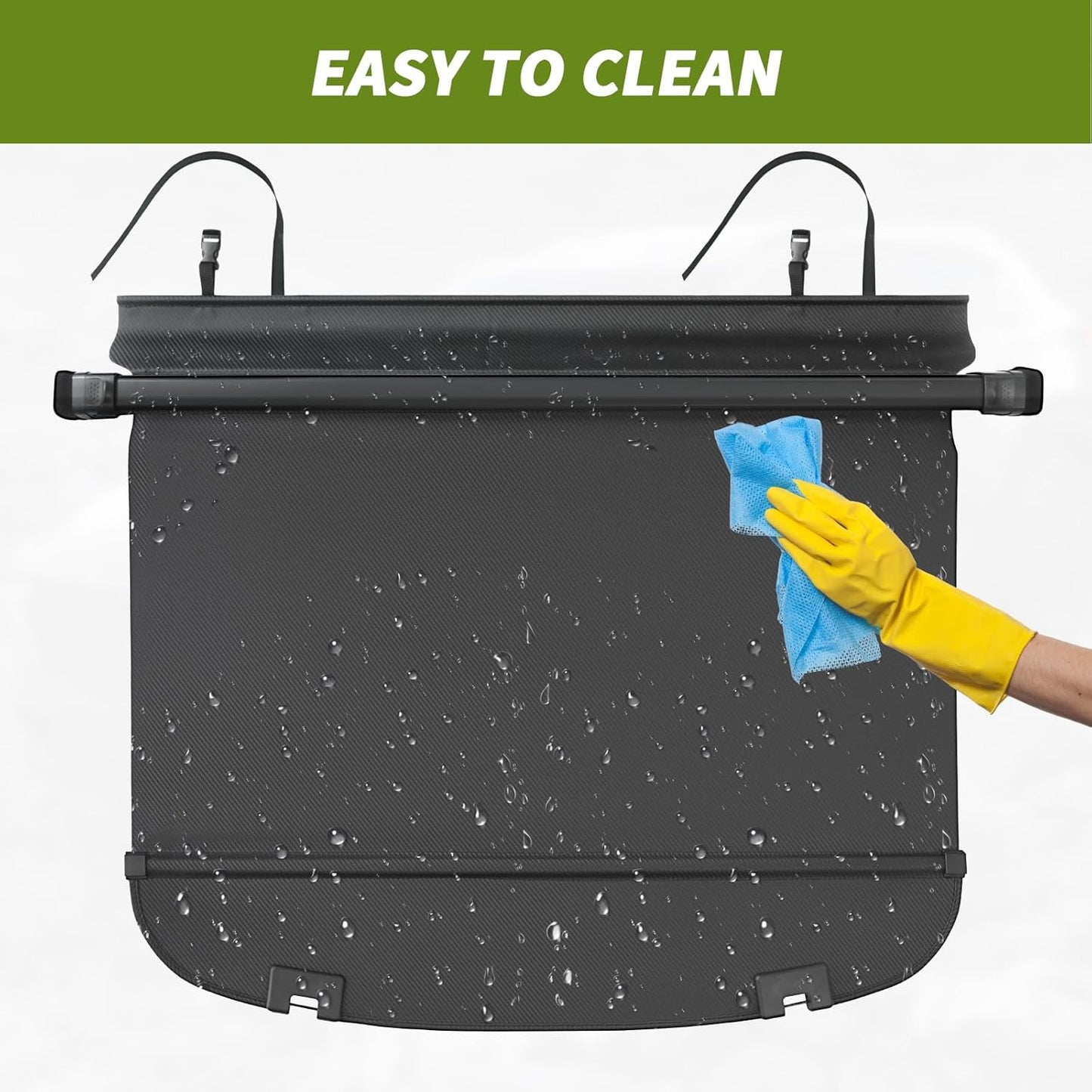 Trunk Cargo Cover for Mazda CX5 2025 2017-2024, with Carbon Fiber Texture Ends，Cx-5 Accessories, Anti-Peeping Retractable Security Shade, Privacy Screen Extra Cover