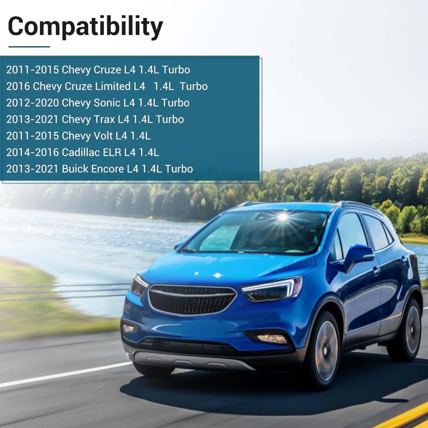 UF669 Ignition Coil Pack and 4 Platinum Spark Plugs 2667 Compatible with 2011-2020 Chevrolet Chevy Cruze Limited Sonic Trax Volt Cadillac ELR Buick Encore L4 1.4L