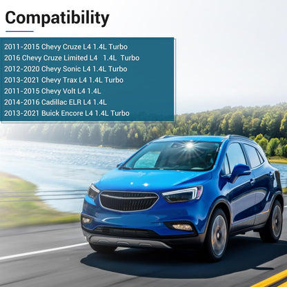 UF669 Ignition Coil Pack and 4 Platinum Spark Plugs 2667 Compatible with 2011-2020 Chevrolet Chevy Cruze Limited Sonic Trax Volt Cadillac ELR Buick Encore L4 1.4L