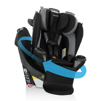 Revolve360 Extend Convertible Car Seat with 360 Degree Rotation, Extended Rear-Facing, Forward-Facing, Booster Mode, and Secure Latch Install, Revere Gray