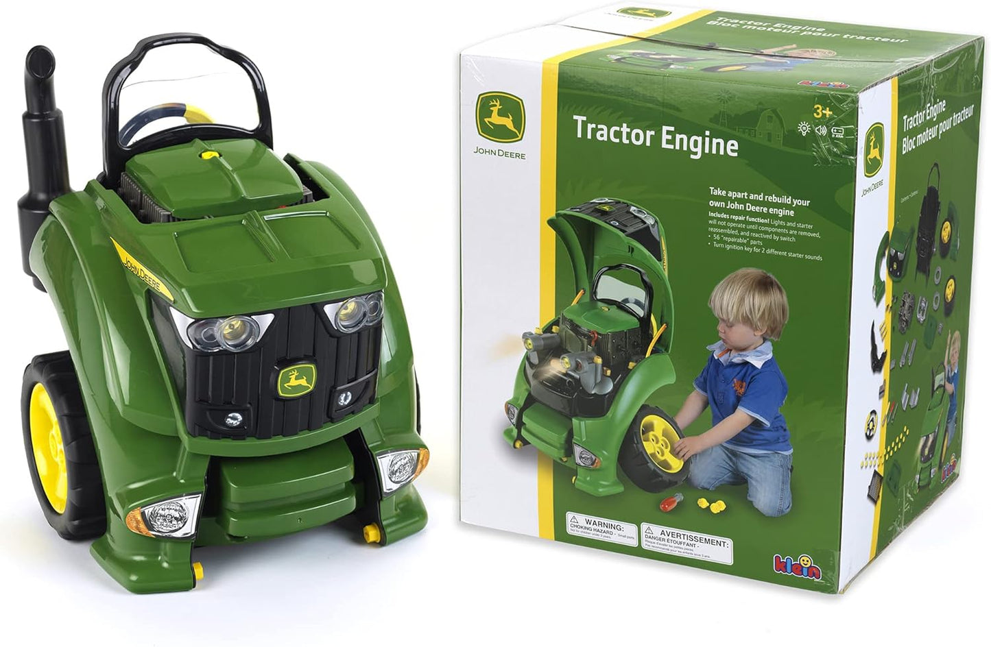 Theo John Deere Engine Premium Toys for Kids Ages 3 Years & Up