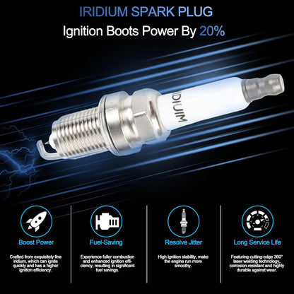 UF620 Ignition Coils Pack & 4PCS Iridium Spark Plugs Compatible with Chevy Cruze Sonic Aveo Aveo5 Pontiac G3 2011 2012-2018 1.6L 1.8L L4 Coil Pack Replace#90919-02247,C1646,5C1703,96476983