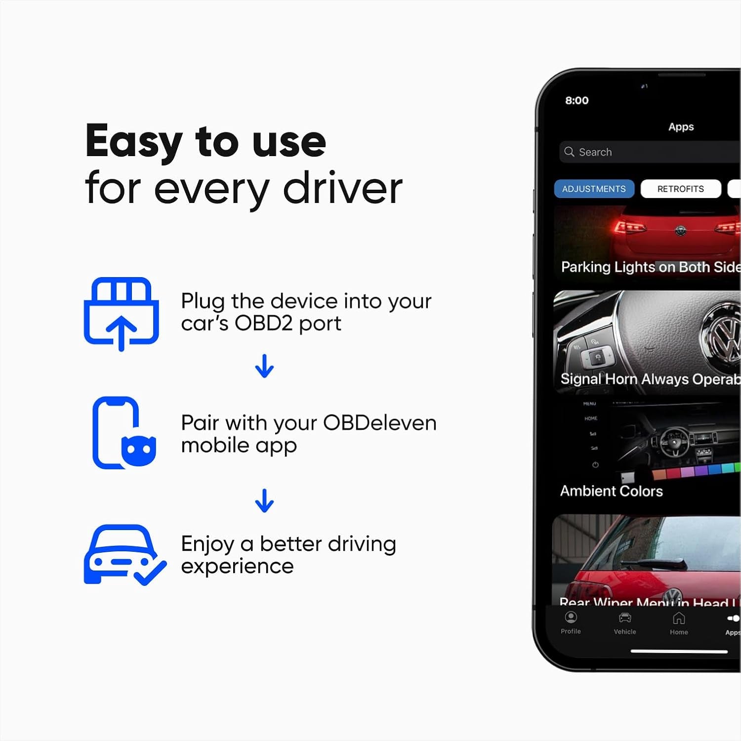 OBD2 Diagnostic Tool Scanner for Audi Seat Cupra Skoda Volkswagen BMW Mini Toyota (Android & Ios, Next Gen Device) (Ultimate Pack)